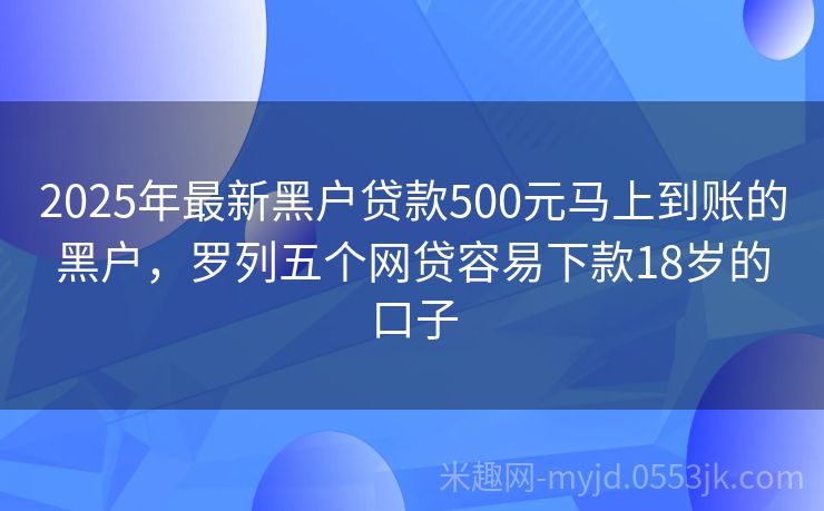 2025年黑戶最新口子申請指南，初學者與進階用戶通用步驟